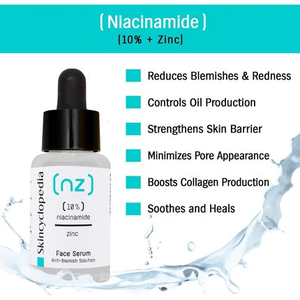 Tratament Ser Niacinamida Skincyclopedia 10% ten gras 30ml
