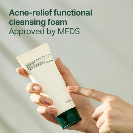 Pyunkang Yul Calming Acne Cleansing Foam - spumă de curățare facială cu AHA, 110 g
