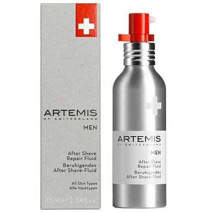 Fluid Post-Ras, Artemis of Switzerland Men, 75 ml, Argintiu