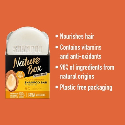 Șampon Solid, Nature Box, Argan, 85g