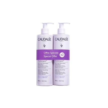 Lotiune de corp, Caudalie, Vinotherapist Nourishing Body Lotion Duo, 2 bucati