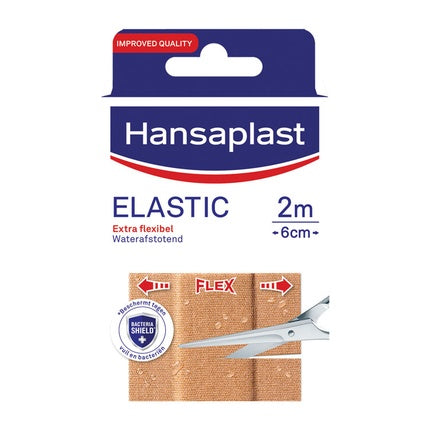 Bandă adezivă elastică Hansaplast Elastic Extra Flexible 2m x 6cm