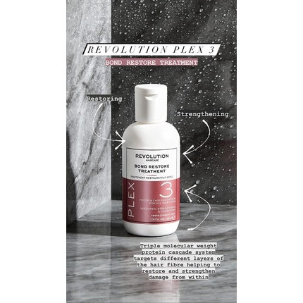 Mască păr, Revolution Beauty, Plex 3, 100ml, alb roz