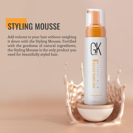 Mousse păr, GK Hair, 250 ml, alb-portocaliu