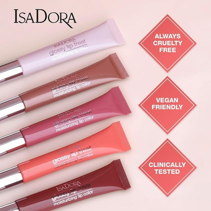 Luciu de Buze, Isadora, Glossy Lip Treat, roz perlat