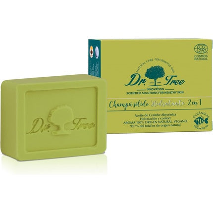Șampon solid Dr. Tree 2 în 1 hidratant organic, 75g