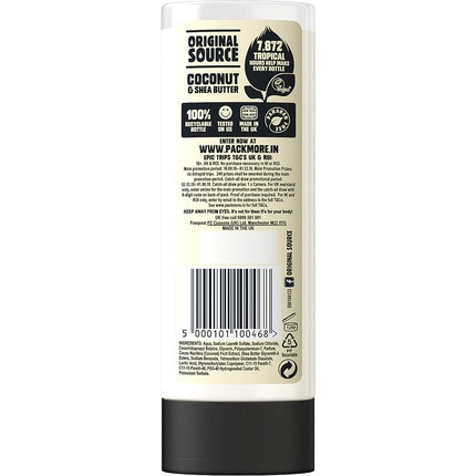 Gel de duș Original Source, Tropical Coconut & Shea Butter, 250ml