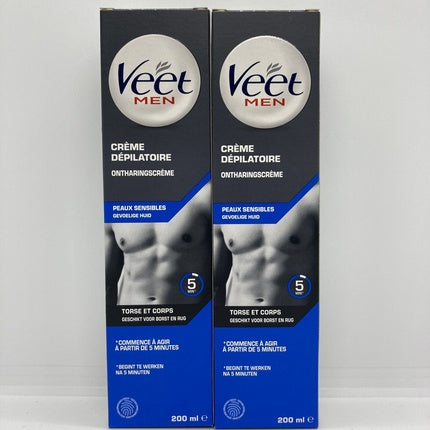 Cremă depilatoare, Veet, 200ml, pentru bărbați