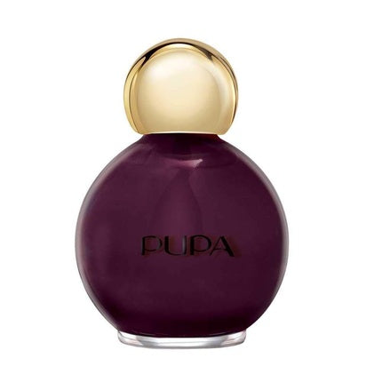 Lac de unghii gel, Pupa, Partytime Gel Effect No.100 Holiday Burgundy, 14ml, sticlă rotundă, capac auriu