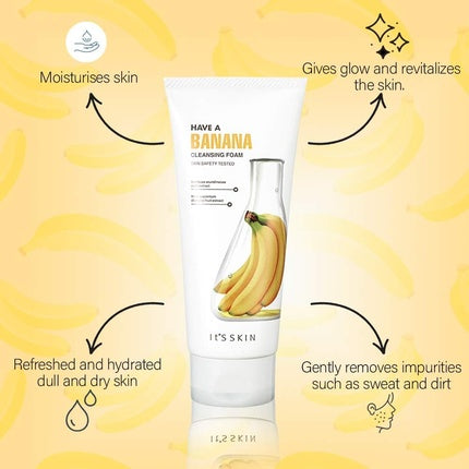 Spumă de curățare, It's Skin, Have a Banana, galben, 150 ml