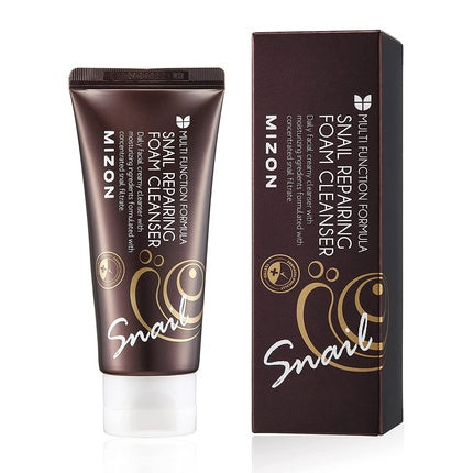 Gama facial Mizon, Snail Repairing Foam, extract de melc, 60ml
