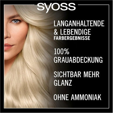Vopsea de păr, Syoss, Oleo Intense, Blond Cenușiu Deschis