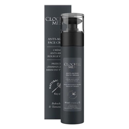 Crema de față anti-îmbătrânire Clochee Men cu Bakuchiol și ulei de Tamanu, 50ml