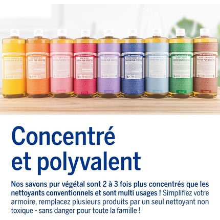 Săpun lichid Dr. Bronner's Peppermint, 280 g, concentrat
