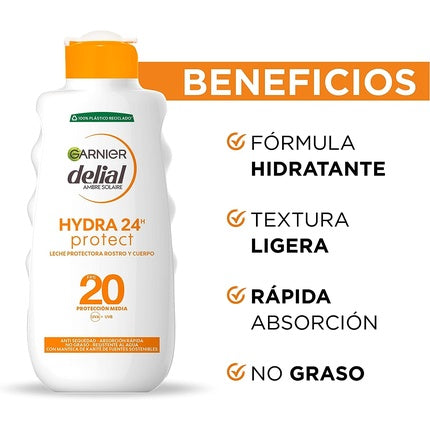 Cremă Protecție Solară, Garnier Delial, Hydra 24H, Alb