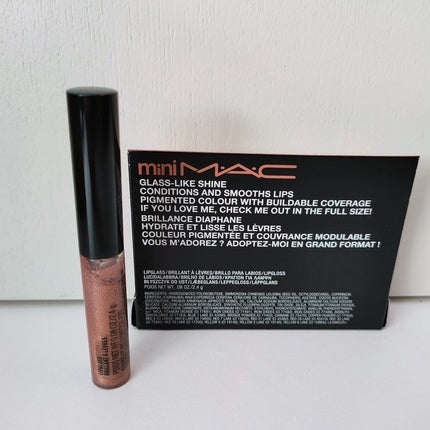 MAC Lipglass Mini Oh Baby, Culoare Cupru Metalizat, 2.4g