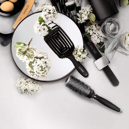 Oglindă mână coafor, Tb Tools For Beauty T4B LUSSONI, negru