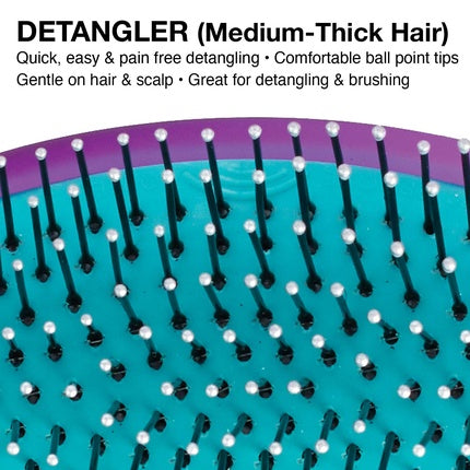 Perie Detangling Olivia Garden, Mini, mov/turcoaz