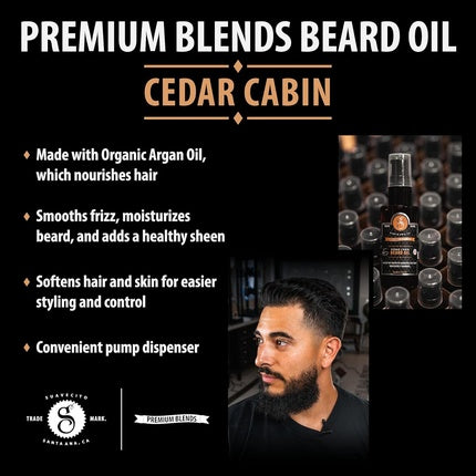 Ulei barbă, Suavecito, Premium Blends, maro, 30 ml