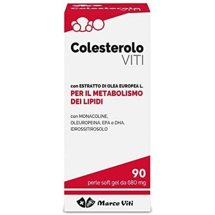 Supliment Colesterol, Marco Viti, 90 capsule, roșu