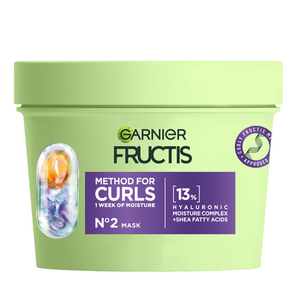 Garnier Fructis, Maskă de păr pentru bucle, N°2, 370 ml