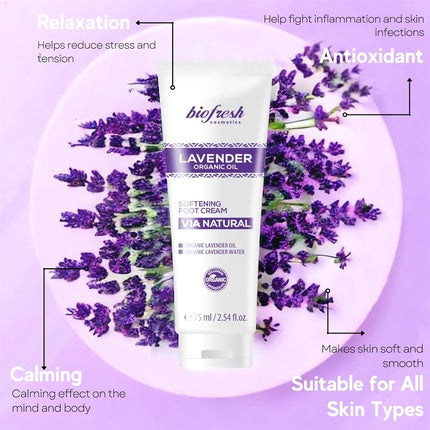 Cremă picioare, Biofresh Cosmetics, Via Natural, lavandă