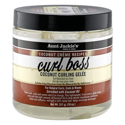 Gel de păr Aunt Jackie's Coconut Crème Recipes Curl Boss, 511 g
