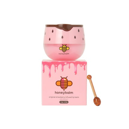 Balsam de buze Honeybalm cu aromă de căpșuni - 21 g