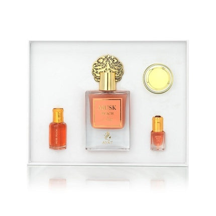 Set Parfum Ayat Perfumes Prestige Complete Musk Collection, EDP 50ml, Uleiuri 5ml, Cremă 18g