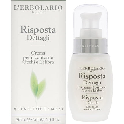 Crema pentru Conturul Ochilor și Buze, L'Erbolario, Risposta Dettagli