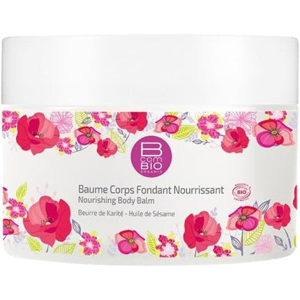 Bcombio Baume Corp Nourissant, 200ml, Ambalaj Alb cu Floral Roșu