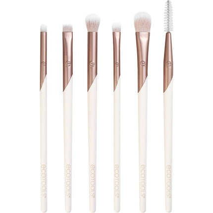 Set pensule machiaj, Ecotools, Natural Elegance, 5 piese, roz