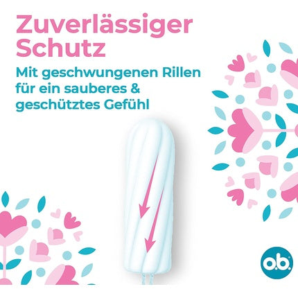 Tampon Feminin O.B. Original Normal, 64 bucăți