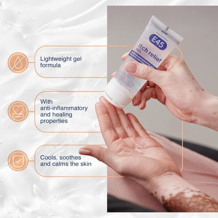 Gel calmant E45 itch relief 100ml alb