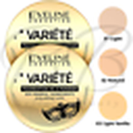 Pudra fond de ten Eveline Variete, 93% ingrediente naturale, 8g