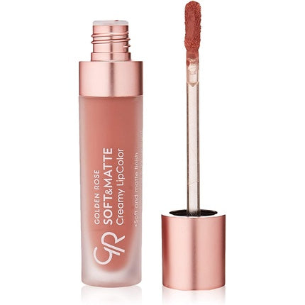 Lichid buze Golden Rose Soft & Matte Creamy Lipcolor 106, culoare nude, finisaj mat