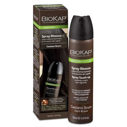 Spray retușare rădăcini, Bios Line BioKap, 75ml, maro închis