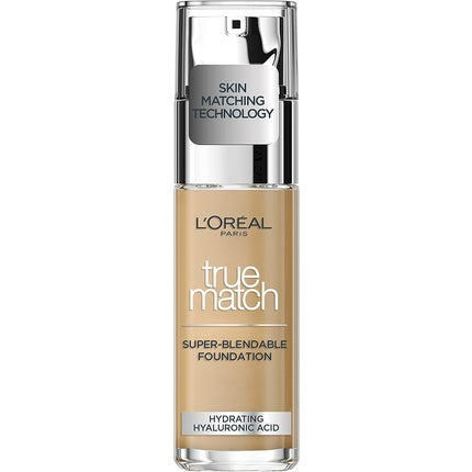 Fond de ten lichid, L'Oréal, True Match, cu acid hialuronic SPF 17, 30ml