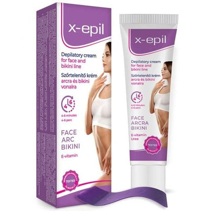 Cremă Depilatoare X-Epil, față și bikini, 68g