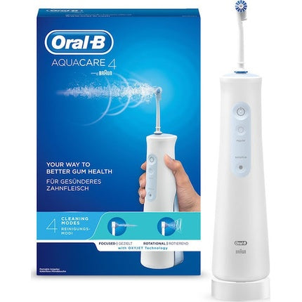 Periuță electrică Oral-B Aquacare Oxyjet, Alb, Rotativ și Pulsator
