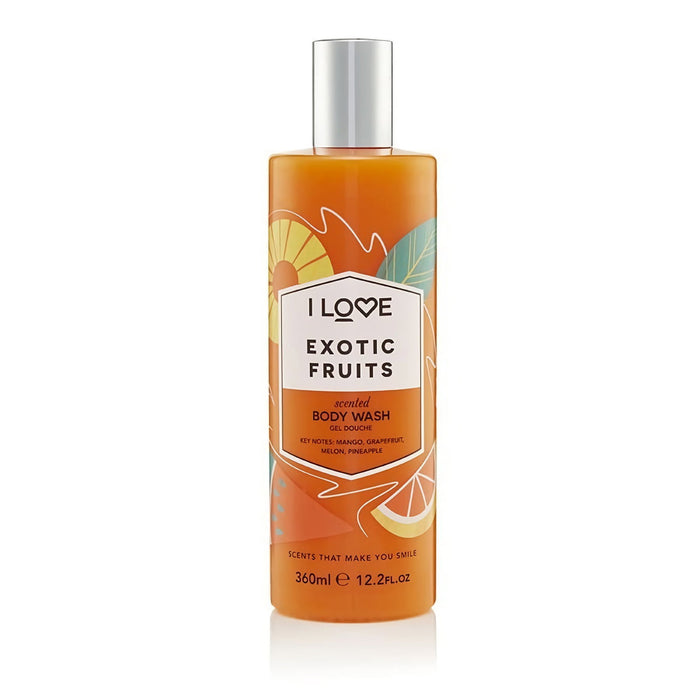 Gel de duș I Love Signature Collection Exotic Fruits, fără parabeni, 360 ml