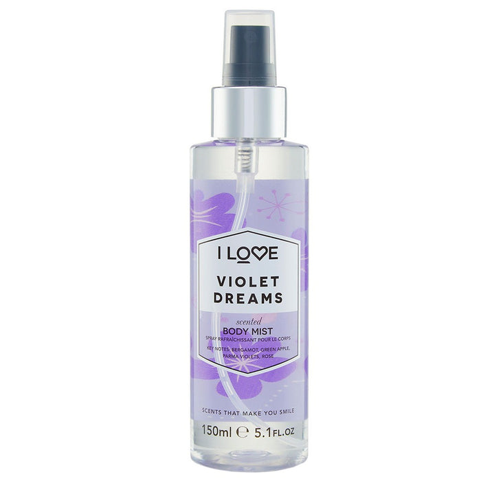 Spray parfumat pentru corp I Love Signature Collection Violet Dreams, vegan, 150 ml