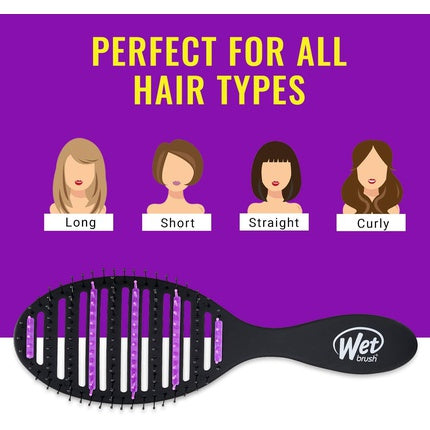 Perie Descurcare Wet Brush, Speed Dry, Negru