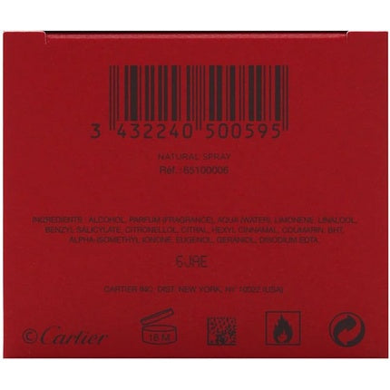 Eau de Toilette Cartier Pasha De Edition Noire Sport 100ml pentru bărbați