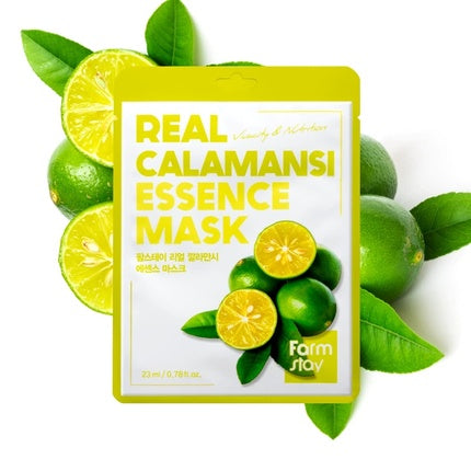 Masca de față Farmstay Real Calamansi Essence Mask, extract de calamansi, 27g