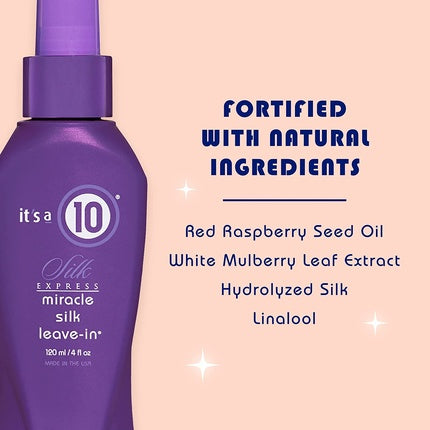 Condiționer Leave-In It's A 10 Silk Express Miracle, 120ml, violet