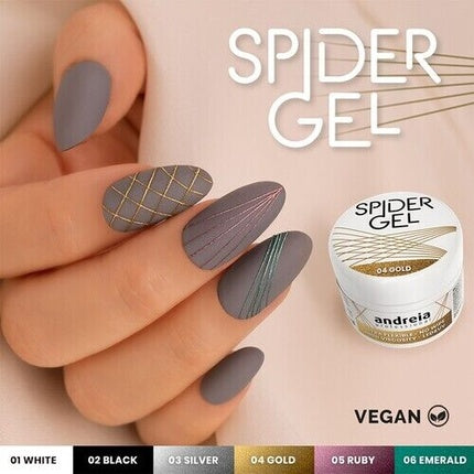 Gel Spider Andreia Professional, auriu, 20g
