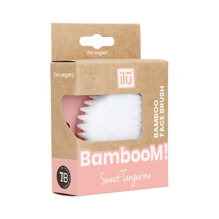 Perie curățare facială, Ilu, Bamboom, portocaliu