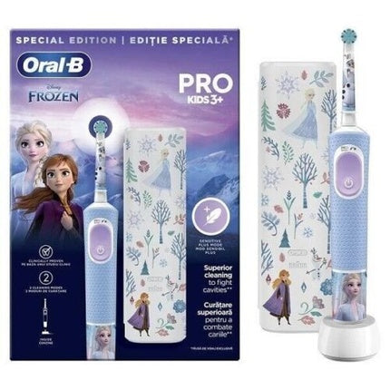 Periuță de dinți electrică Oral-B Frozen Kids 3+, albastru deschis