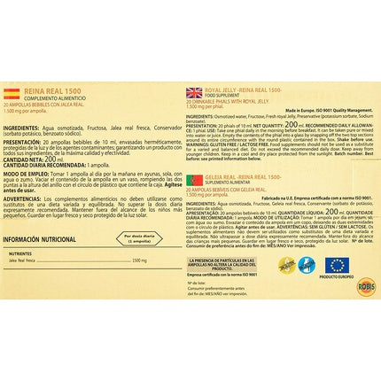 Fiole lăptișor de matcă, Robis Real Queen, 20ml
